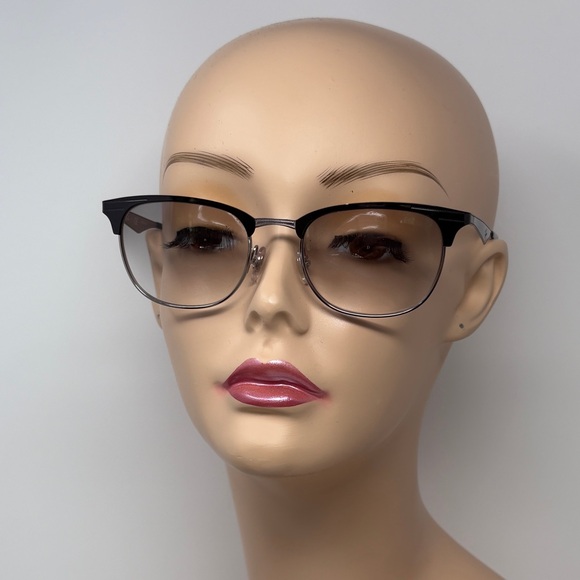 Ray-Ban Metal Retro Horn Rimmed Gradient Grey Black silver sunglasses - Picture 1 of 16